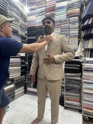 Clothes made at Huong Dao Tailor, photo by a customer (Hanita Tangga Veloo)