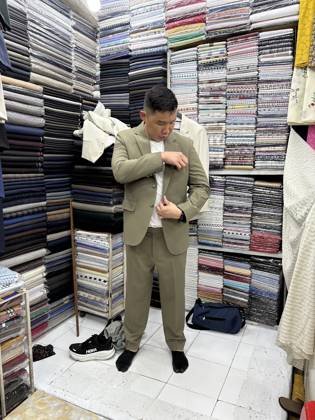 Clothes made at Huong Dao Tailor, photo by a customer (Chris Lam)