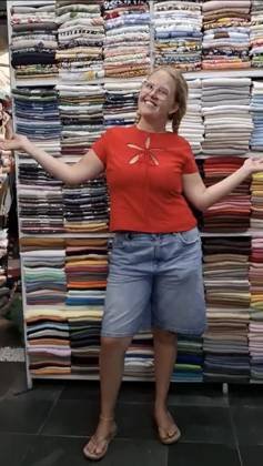 Clothes made at Izi Tailor 2, photo by a customer (Elin Karlsson)