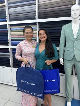 Clothes made at Kent Tailor, photo by a customer (Jhoanna Duvanca)