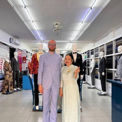 Clothes made at Kent Tailor, photo by a customer (donat h)