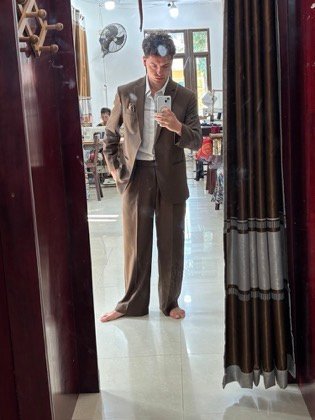 Clothes made at Kimmy Tailor, photo by a customer (Jake Milligan)