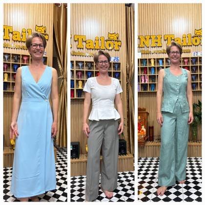 Clothes made at Linh Tailor Hoi An, photo by a customer (Krisztina Schreiber)