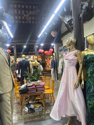Clothes made at Lusi Tailor Shop, photo by a customer (Denise Ewijk)