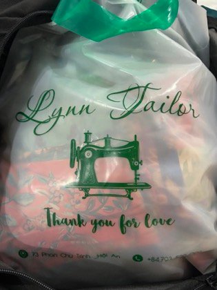Clothes made at Lynn Tailor, photo by a customer (Anna)