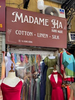 Clothes made at Madame Ha Handmade, photo by a customer (Giorgina Escoto)