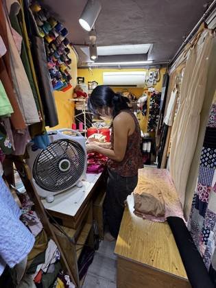 Clothes made at May, photo by a customer (Cristina Werdebaugh)