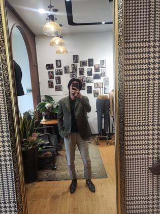 Clothes made at May đo vest nam đẹp Markus And Co, photo by a customer (Yenn)