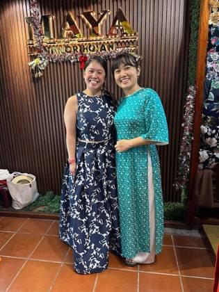 Clothes made at Maya Tailor Hoi An, photo by a customer (Sheila Mai)