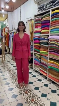 Clothes made at Milan Linen Clothings & Custom Tailoring, photo by a customer (Julia Kobic)