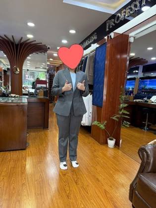Clothes made at Minh Chau Tailor, photo by a customer (A C)