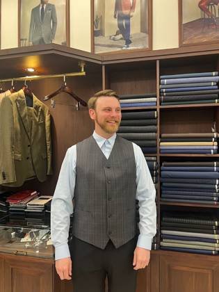 Clothes made at MINH QUANG Hanoi, photo by a customer (Malcolm Ticknor)