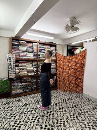 Clothes made at Miss Forget Me Not Tailor, photo by a customer (Grace O'Leary)