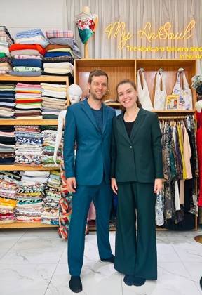 Clothes made at My AnSoul Tailor Hoi An, photo by a customer (Sophie Seeber)