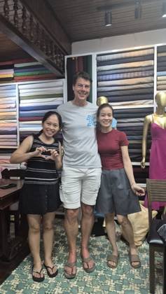 Clothes made at Na Unique Tailor Clothes, photo by a customer (Johannes Wirtl)