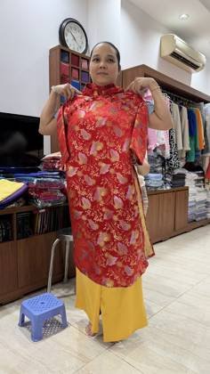 Clothes made at Namsilk Tailor, photo by a customer (Jeff Winters)