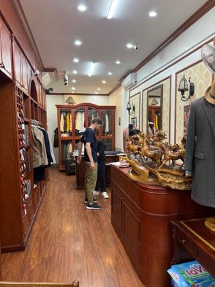 Clothes made at NGO GIA Tailor, photo by a customer (Henkojo)