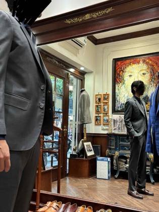 Clothes made at Ngo Minh Tailor Hanoi, photo by a customer (Hugo He)