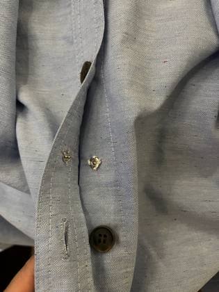 Clothes made at Nhà may Hồng Oanh, photo by a customer (M S)