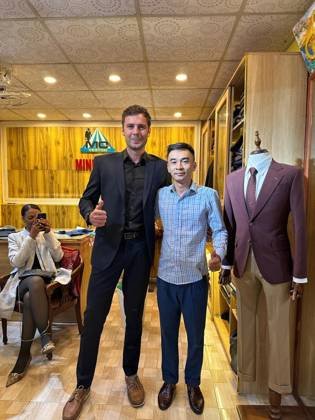 Clothes made at Nhà may Minh Quy Veston-Blazer, photo by a customer (Fatma)