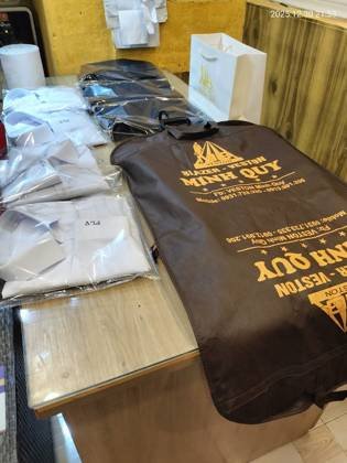 Clothes made at Nhà may Minh Quy Veston-Blazer, photo by a customer (Phúc LV)