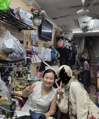 Clothes made at Nhà Sửa Chữa Y Phục Hòa. Tailor and clothing repair. Alteration.., photo by a customer (Arifah Samad)