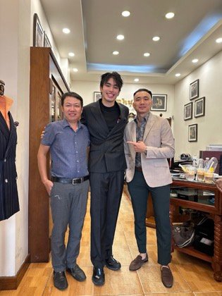 Clothes made at Nhut Tailor, photo by a customer (KhiemTr)