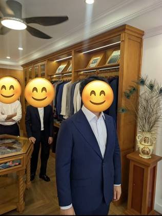 Clothes made at Nhựt Tailor Tràng Tiền, photo by a customer (Ahma Rafael)