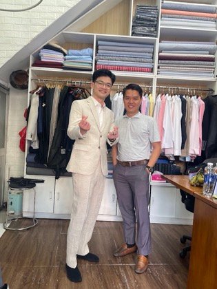 Clothes made at Phi Phi Tailor, photo by a customer (Alex Guo)