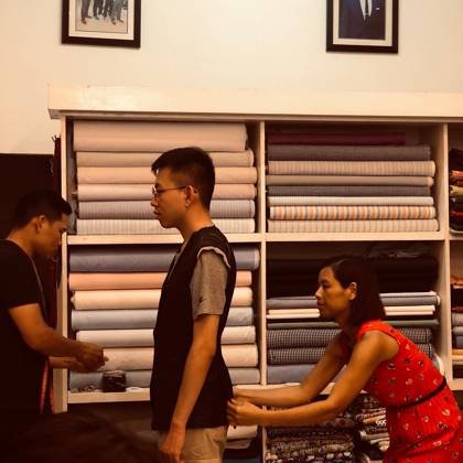 Clothes made at Phi Phi Tailor, photo by a customer (Yong t)