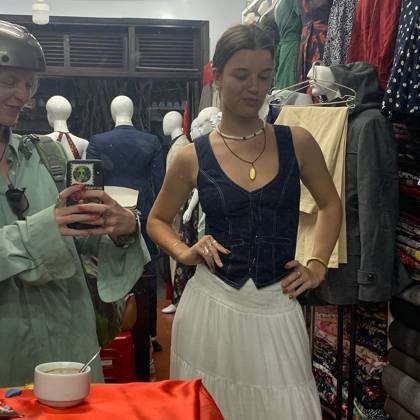 Clothes made at Phuong Na Tailor, photo by a customer (Miranda J)
