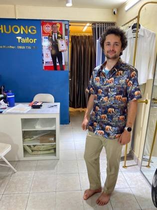 Clothes made at Phuong Tailor, photo by a customer (Oleg Matveenko)