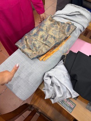Clothes made at Pink Lotus Tailor, photo by a customer (shaylin segura)