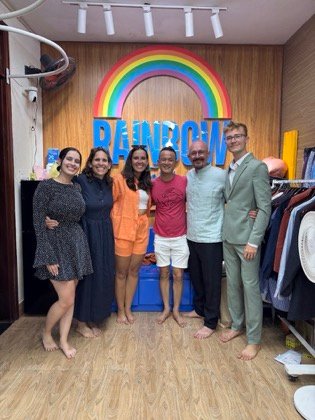 Clothes made at Rainbow Tailor, photo by a customer (Laura Victoria)