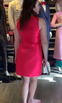 Clothes made at Red Apple Tailor, photo by a customer (Michelle D)
