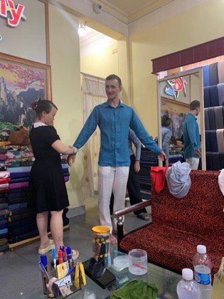 Clothes made at Remy Tailor Hoi An, photo by a customer (Anthony Ungarelli)