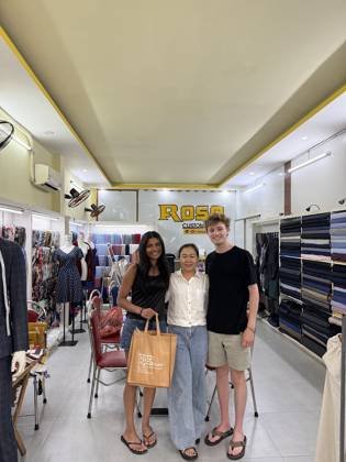 Clothes made at Rosa Tailor, photo by a customer (Araya Kartik)