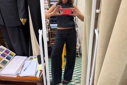 Clothes made at Sam Tailor, photo by a customer (Synnøve Sola)