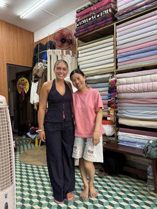 Clothes made at Sam Tailor, photo by a customer (Anne-Marie Breton)