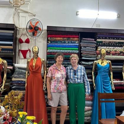 Clothes made at Se Se Tailor, photo by a customer (wendy c)