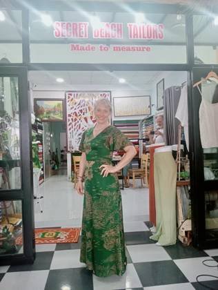 Clothes made at Secret Beach Tailors, photo by a customer (Sanne Fokkens)