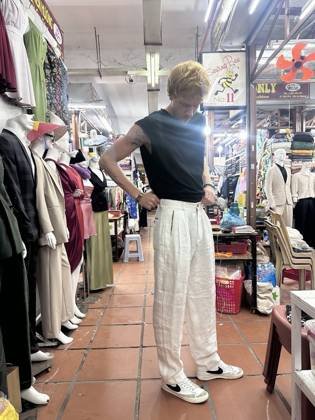 Clothes made at Sewing Bee, photo by a customer (Ivars.S)