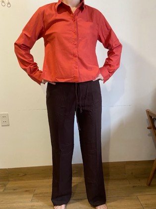 Clothes made at Sewing Bee, photo by a customer (Ker Darker)