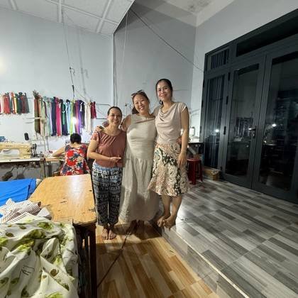 Clothes made at Shine Tailor, photo by a customer (Joscelyn H)