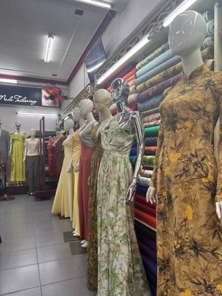 Clothes made at Shine Tailor, photo by a customer (Hillana Seeley)