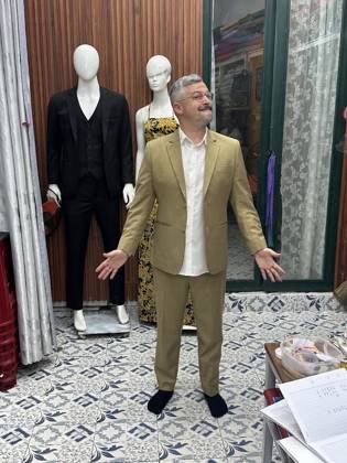 Clothes made at Simon's The Tailor, photo by a customer (Dee Afolami)
