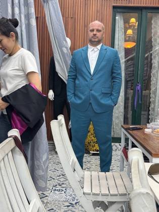 Clothes made at Simon's The Tailor, photo by a customer (Цветан Христов TSH)
