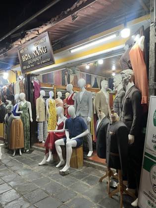 Clothes made at Sunny Tailor ( shop vải Hoa Nắng ), photo by a customer (Mark Tuazon)