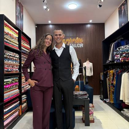 Clothes made at Surprise Tailor Hoi An, photo by a customer (Olivia S)