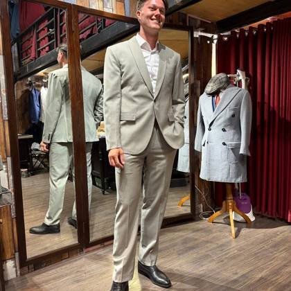 Clothes made at Tailor Bros, photo by a customer (Gijs N)